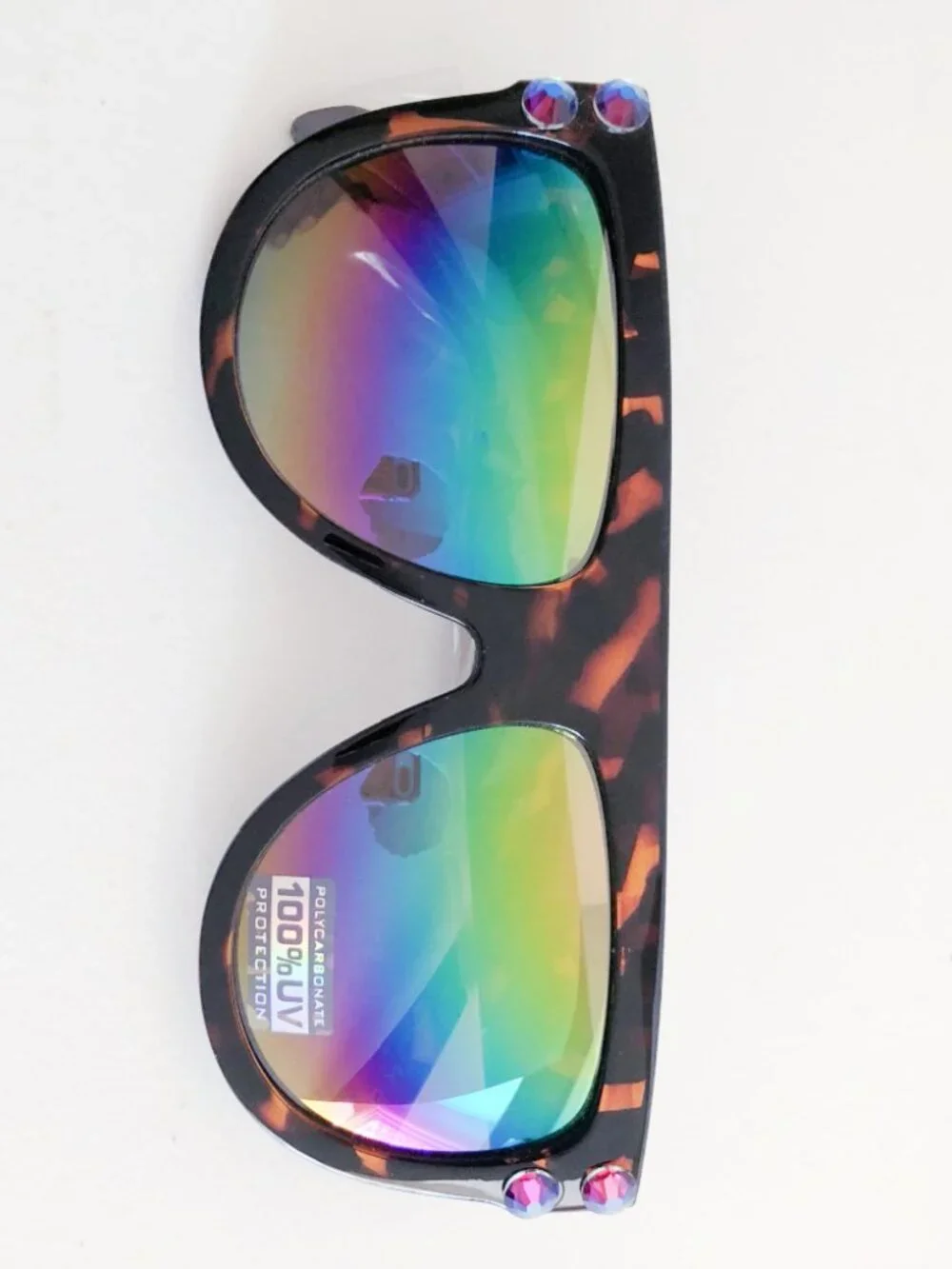 Tortoiseshell Acetate Flat Top Aviator Sunglasses